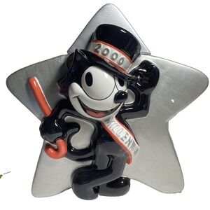 FELIX THE CAT Ceramic Cookie Jar Limited Edition Clay Art 2000 Millennium